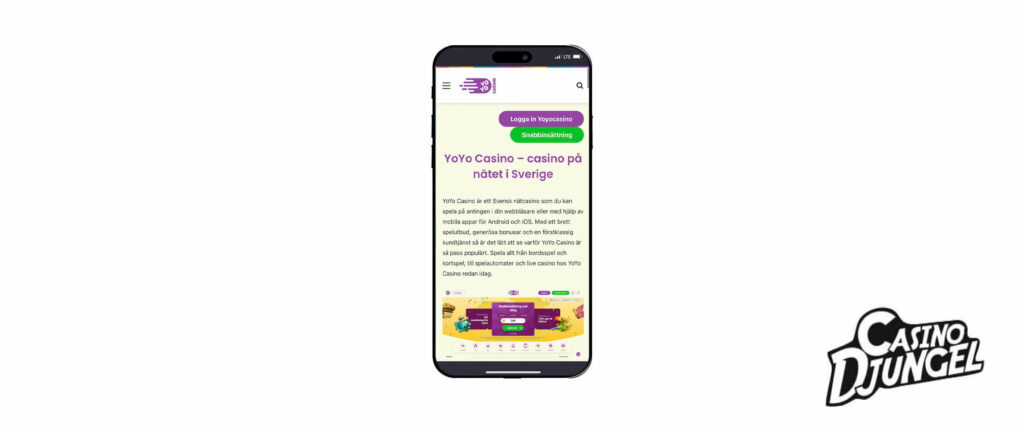 Yoyo casino i mobilen