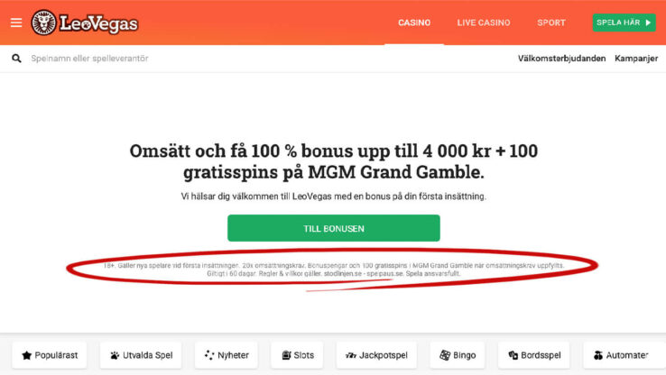 Free spins utan omsättningskrav villkor
